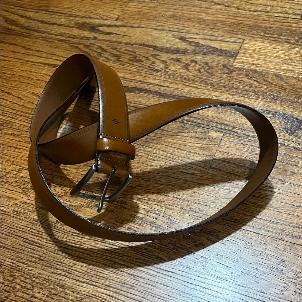 Men's Tan Leather Belt